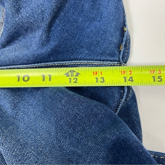 KanCan Jr Women’s Blue Jeans Sz 7/27 Distressed Pockets Stretch Button Fly - Picture 11 of 14